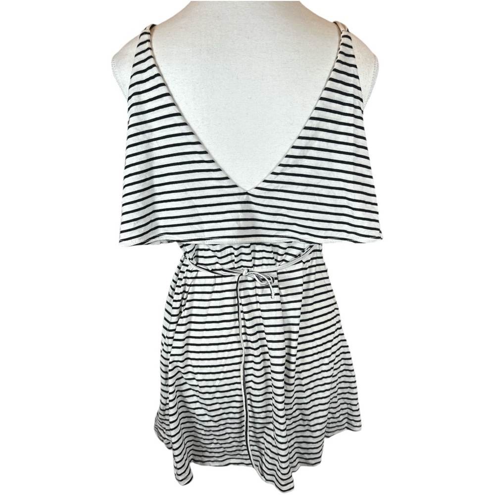 Topshop Black and White Striped Blouse - Picture 4 of 7